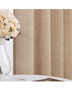 Taupe Linen and Cotton Blend Curtains